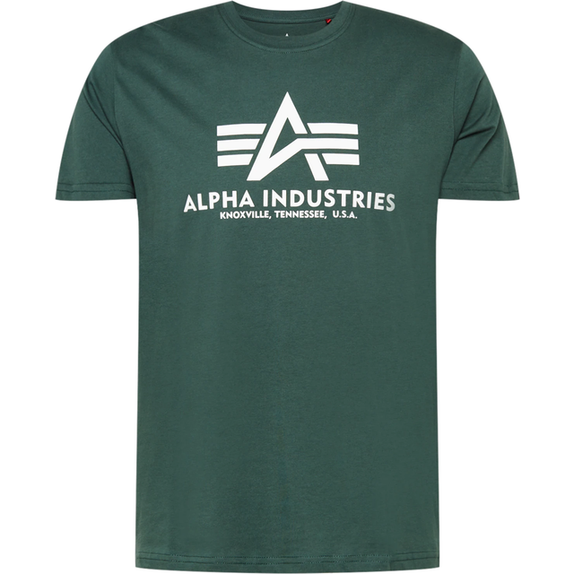 Alpha Industries Men's Basic Logo T-Shirt | Light green - Size: 38/Regular - Green