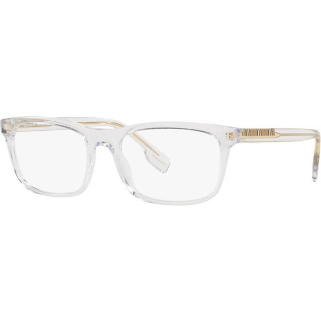 Burberry Man BE2334 ELM 3001 Optiska bågar Acetat Svart Transparent Fyrkantig Normal
