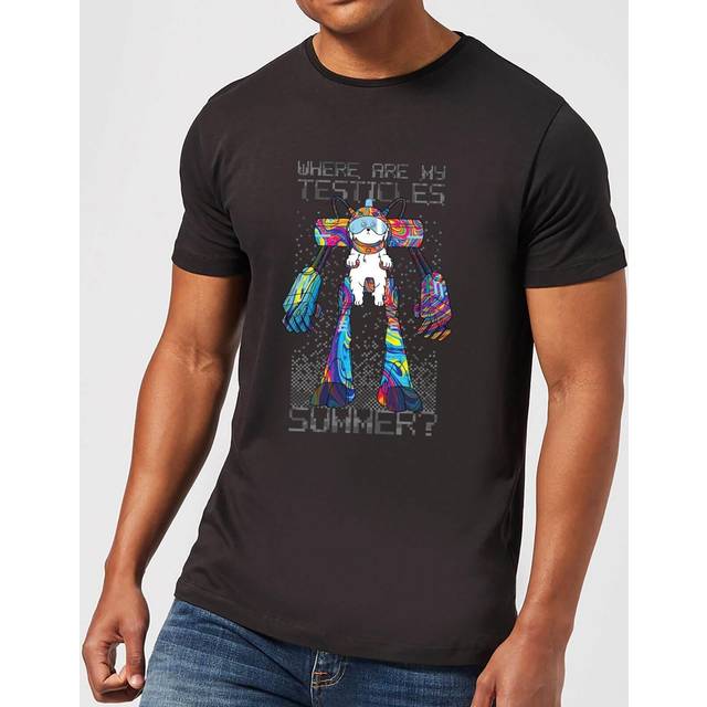 Rick and Morty Where Are My Testicles Summer Men's T-Shirt - Black - M