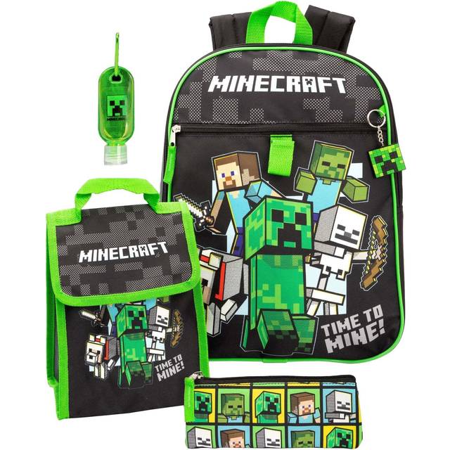 Minecraft Childrens/Kids Time To Mine Backpack Set