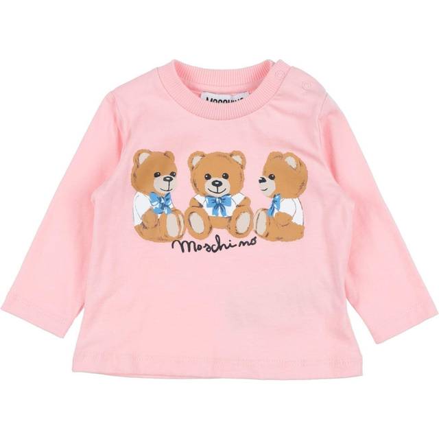 Moschino Baby Infant Girl T-shirt Light pink Size 12 Cotton, Elastane, Polyester - Pink