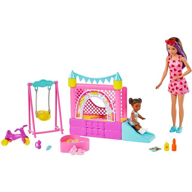Barbie Skipper Babysitters Bounce House Playset | Wowcher
