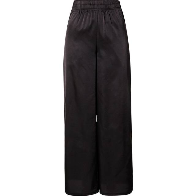 Urban Classics Dam dam satin vida ben byxor, svart, XS, svart, XS