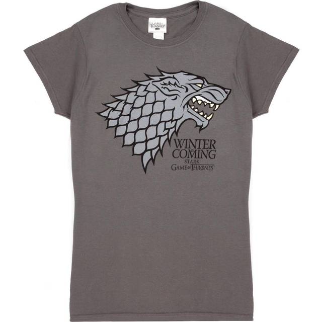 (L, Grey) Game of Thrones Womens/Ladies Stark Sigil Winter Is Coming T-Shirt
