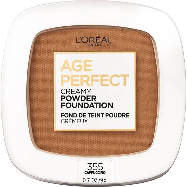 L'Oreal Paris Age Perfect Creamy Powder Foundation Compact  355 Cappuccino  0.31 oz.