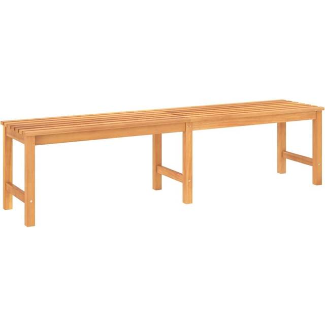vidaXL Garden Bench 180 cm Solid Teak Wood - Brown