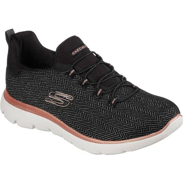 Skechers Summits W Black Mesh Rose Gold Trim Preis