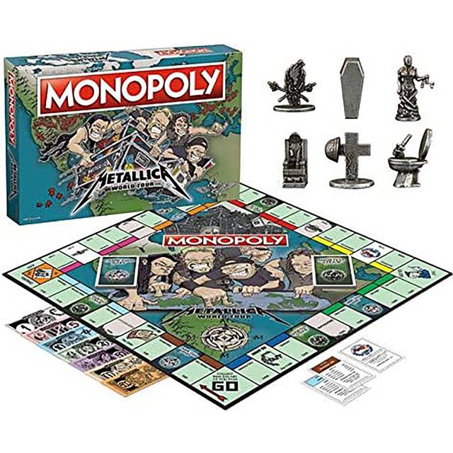 Monopoly World Tour Monopoly Board Game, with Token Stampers and Dry-Erase Gameboard, Board Games for Family Game Night