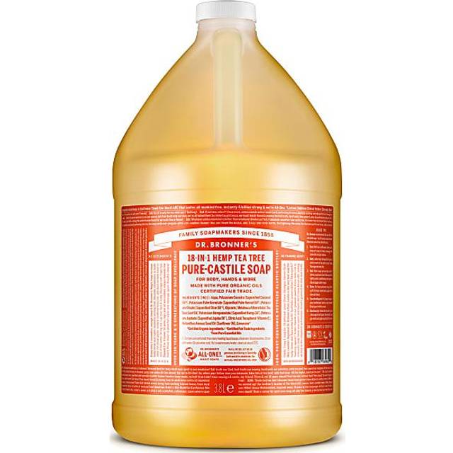 Dr. Bronner's 18-IN-1 Pure-Castile Magic Soap Tea Tree 1 Gallon