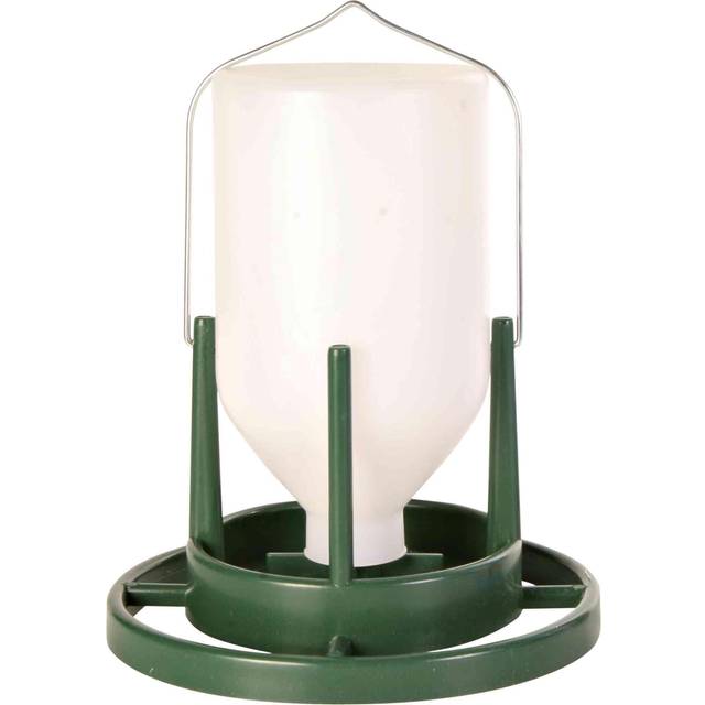 Trixie vattenautomat för fåglar - 1 l / Ø 18 cm - Grön/Vit