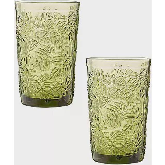 Ravenhead Gemstone Leaf Hiball Glass 34cl