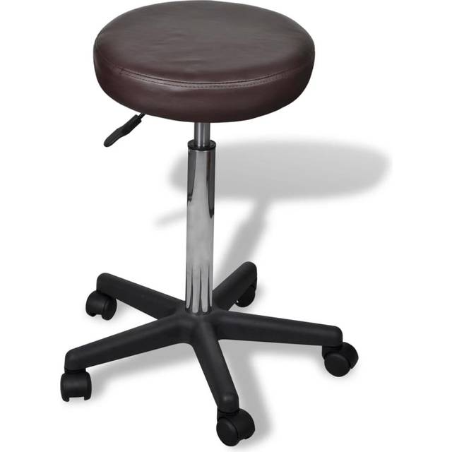 vidaXL Kontorspall vit