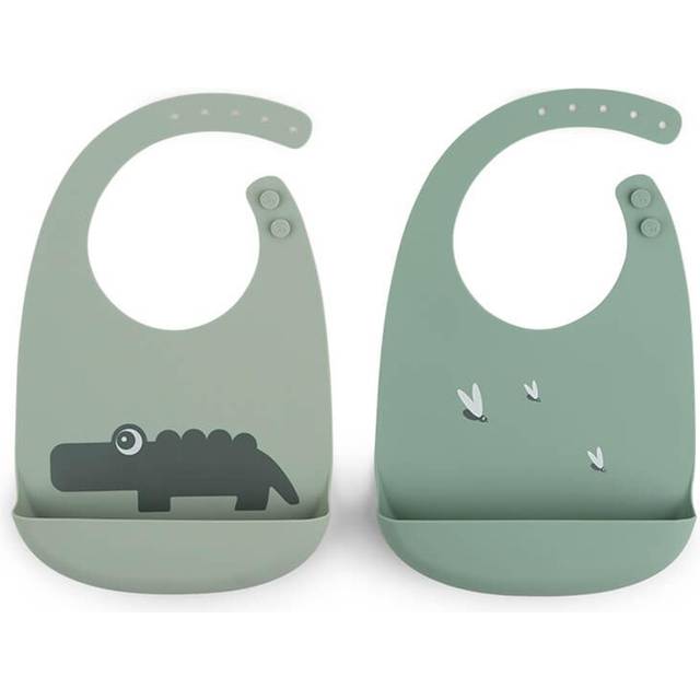 Done by deer Croco haklapp 2-pack Green - Grön