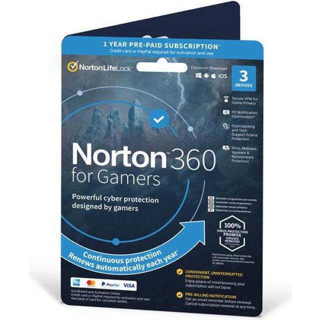 Norton 360 for Gamers 2021 EU Key (1 Year / 3 Devices)