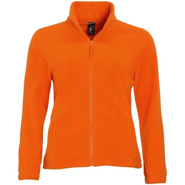 SOLS Womens/Ladies North Full Zip Fleece Jacket (Orange) - Size Small