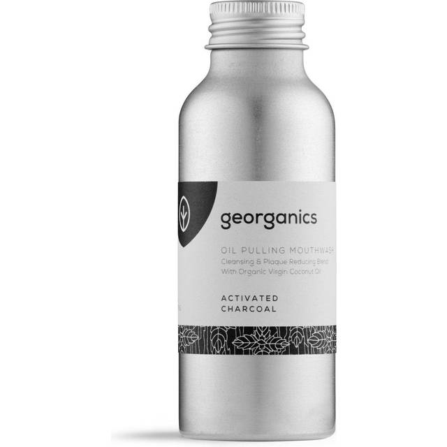 Georganics Oil Pulling Activated Charcoal Mouthwash - 100ml