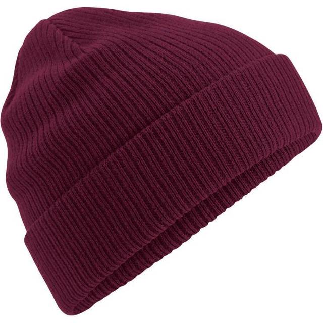 (One Size, Burgundy) Beechfield Organic Cotton Beanie