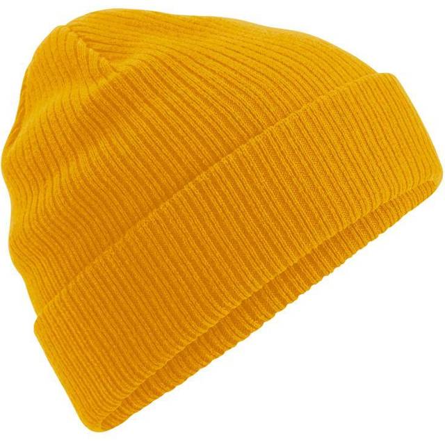 (One Size, Mustard Yellow) Beechfield Organic Cotton Beanie