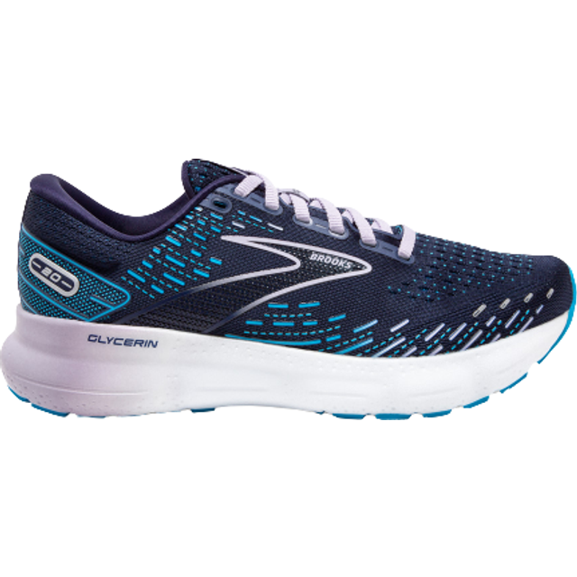Brooks Women's Glycerin 20 Neutral Running Shoe - Peacoat/Ocean/Pastel