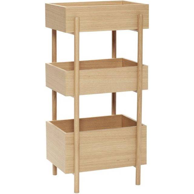 Hübsch - Stack Console Table - Bricka bord - Oak - 43x35xh90 cm