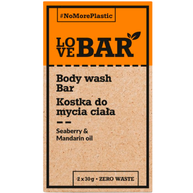Love Bar Body Wash Bar Seaberry & Mandarin Oil 30g 2-pak