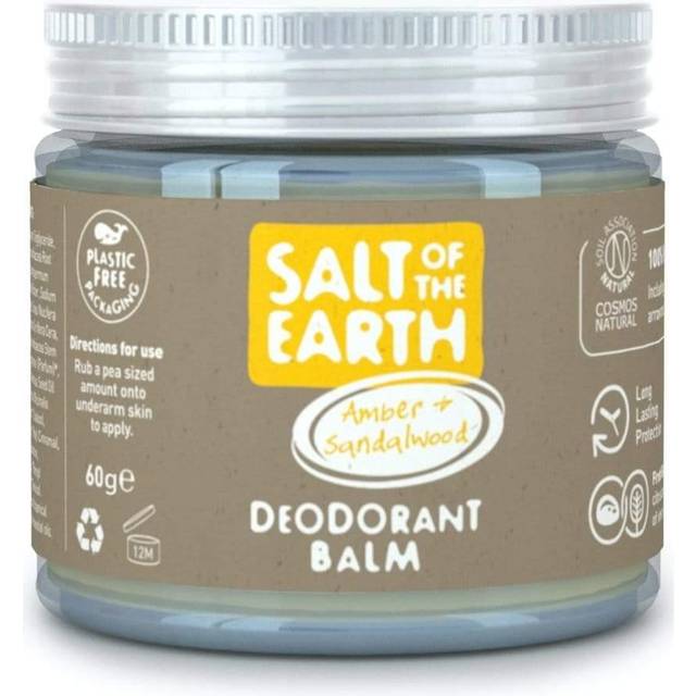 Salt Of The Earth Deodorant Balm Amber and Sandalwood 60g