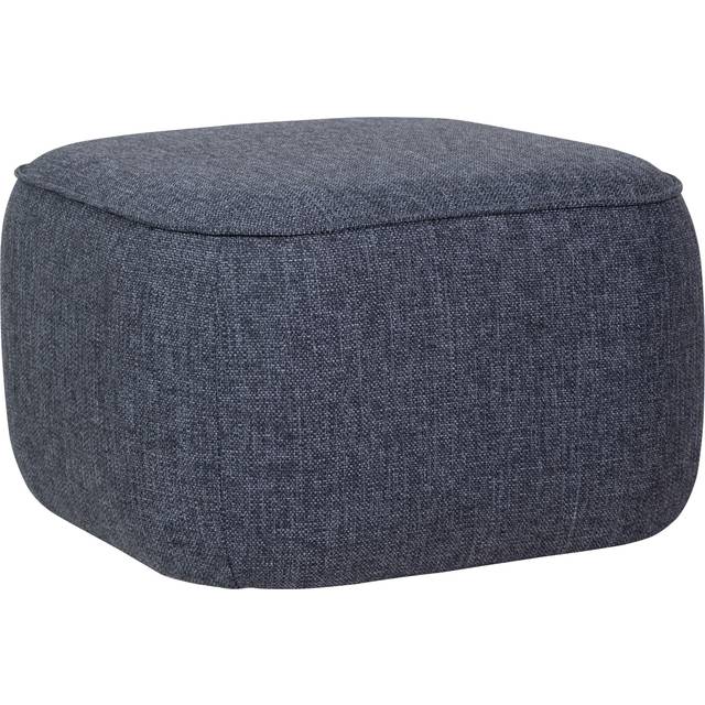 Hübsch Cube Puff Mörkbrun - Brun