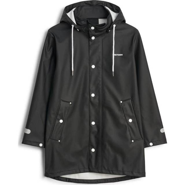 Tretorn Juniors' Wings Rain Jacket Black, 010/Black, 134/140