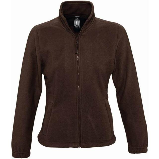 (L, Dark Chocolate) SOLS Womens/Ladies North Full Zip Fleece Jacket