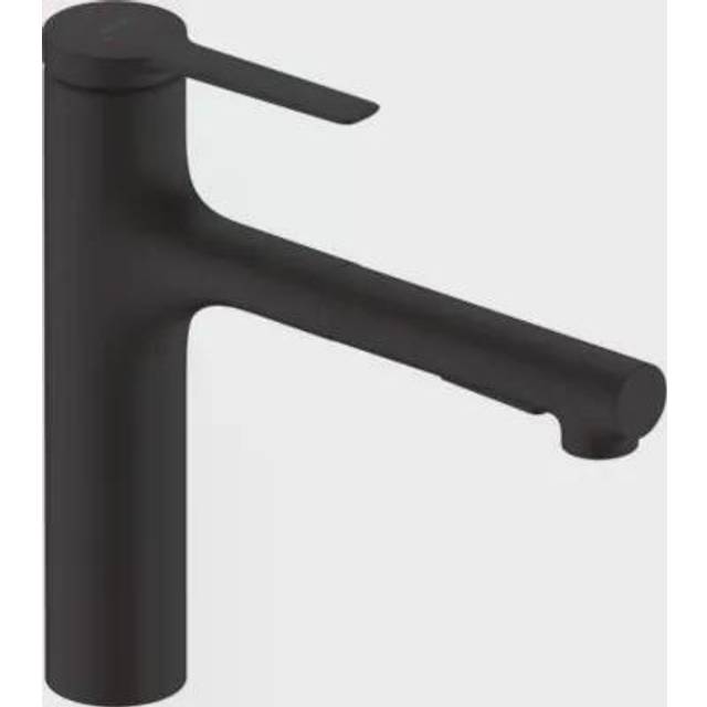 Hansgrohe Zesis M33 160 Matt Black Single Lever Pull-out Kitchen Mixer