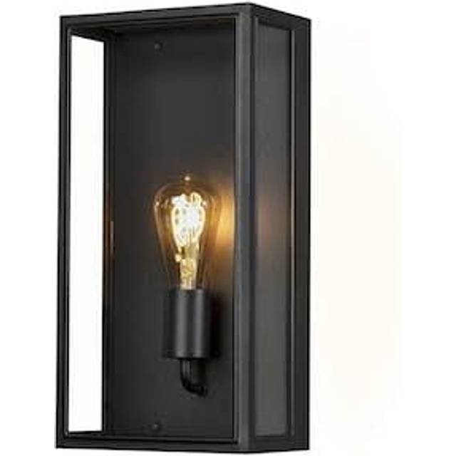 Carpi Modern Outdoor Wall Light Flush Mount - Black (40 cm H x 20.5 cm W x 12.5 cm D)