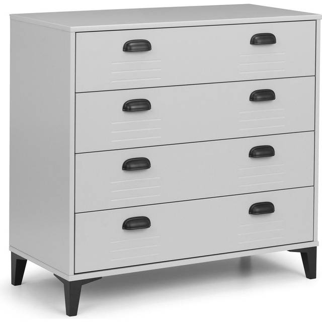 Julian Bowen Lakers Locker 4 Drawer Chest, Grey