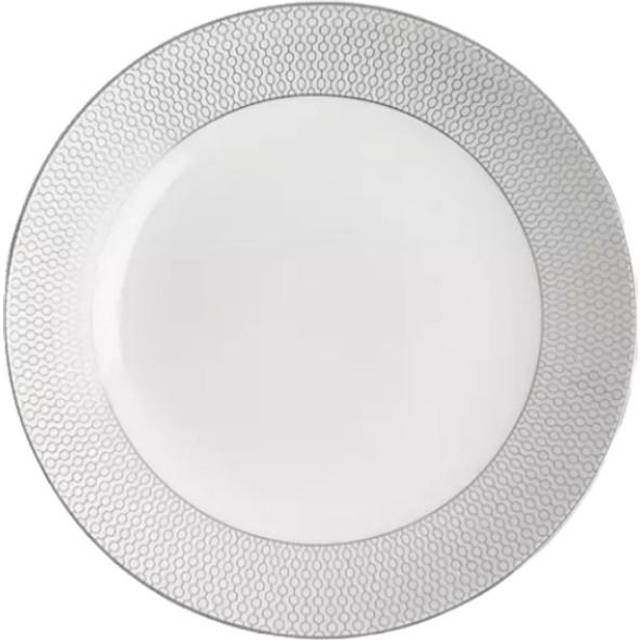 Wedgwood Gio Platinum Fine Bone China Pasta Bowl, 24.5cm, White