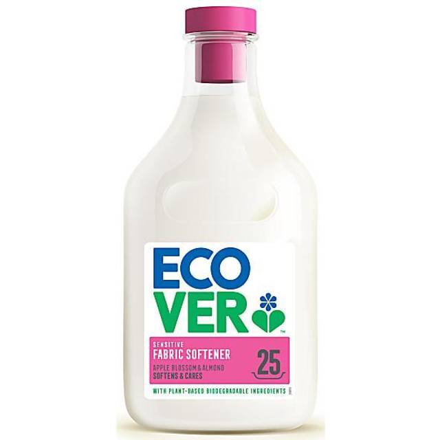 Ecover tygmjukgörare, äppelblomma och mandel, 25 tvättar, 750 ml