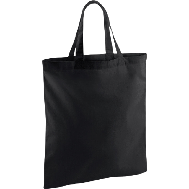 (One Size, Black) Westford Mill Short Handle Bag For Life