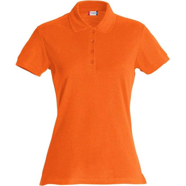 (S, Blood Orange) Clique Womens/Ladies Plain Polo Shirt