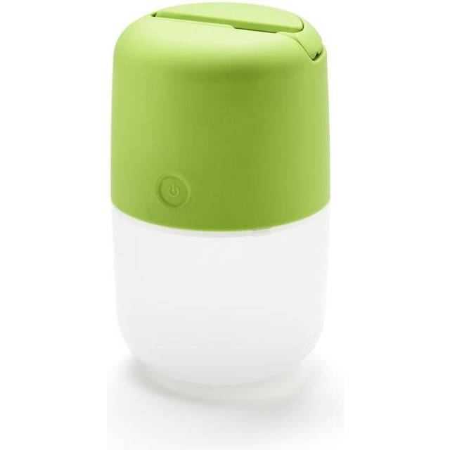 Solar LED-lampa ASSISI med 3-stegs dimmer och USB-kabel, IP44, grön