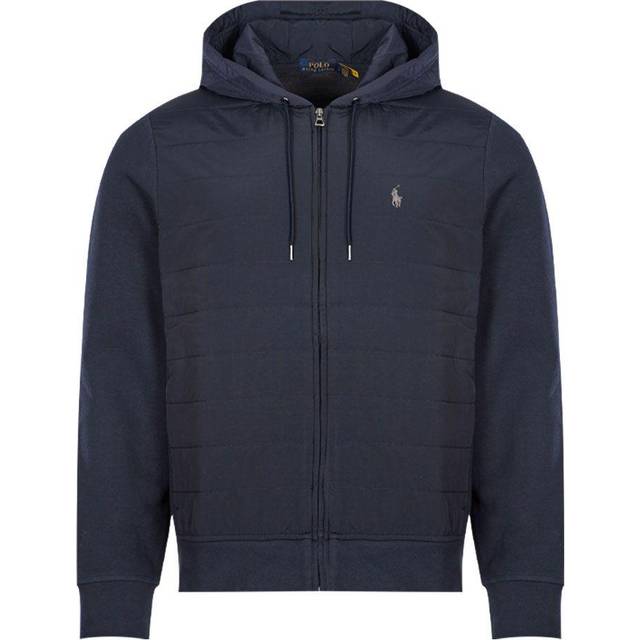 Polo ralph lauren cobble hybrid aviator zip hooded jacke blouson bomber navy wow