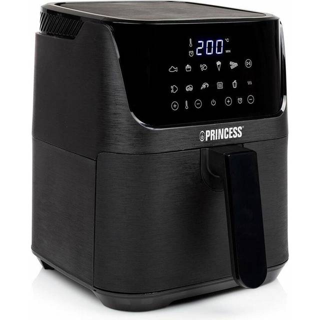 Princess 01.182024.01.001 Varmluftsfritös 3.5 l 1350 W Non-stick-beläggning, med display, Överhettningsskydd, Timerfunktion Svart