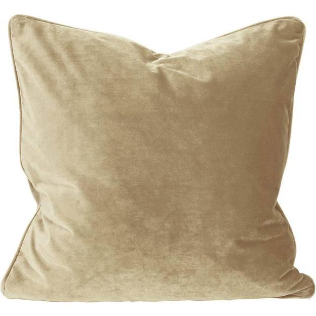 Elise Kuddfodral Sammet, Beige, 45x45