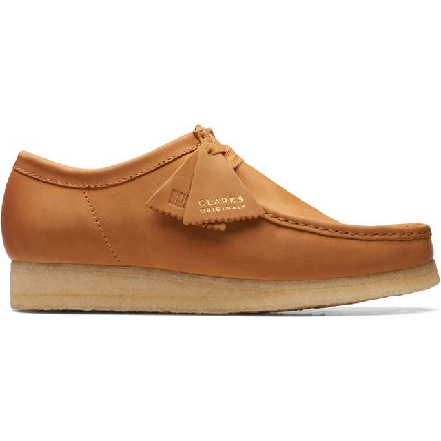 Clarks wallabee 26168842 mens brown leather oxfords & lace ups casual shoes