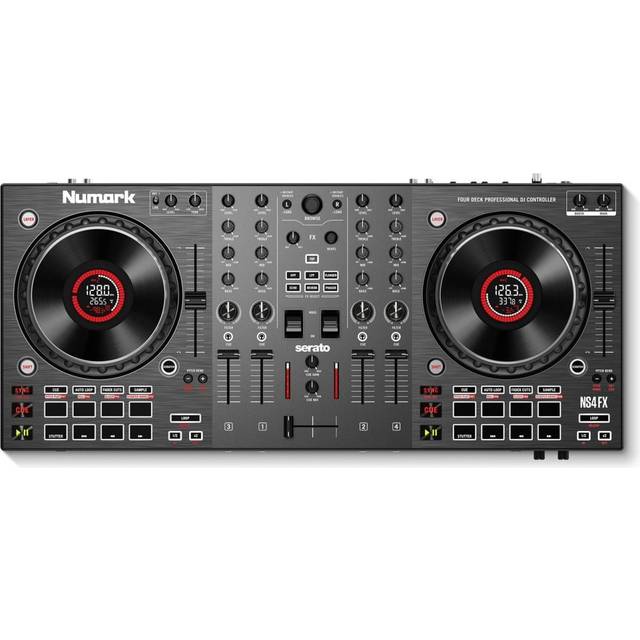 Numark NS4FX Professioneller 4-Deck DJ Controller inkl. Serato DJ Lite Software