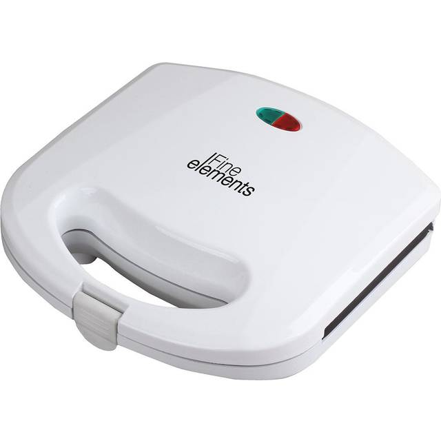 Fine elements deep fill sandwich maker 2 slice non stick plates easy clean white