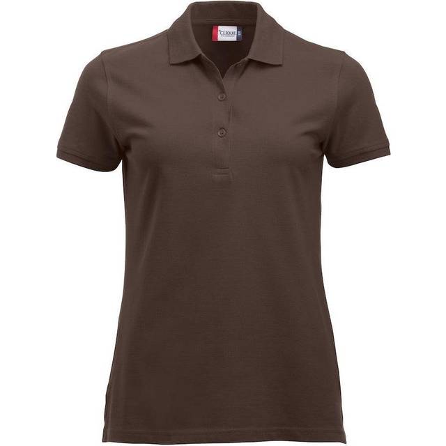 (S, Dark Mocha) Clique Womens/Ladies Marion Polo Shirt