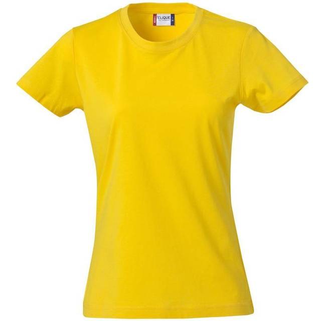 (M, Lemon) Clique Womens/Ladies Plain T-Shirt