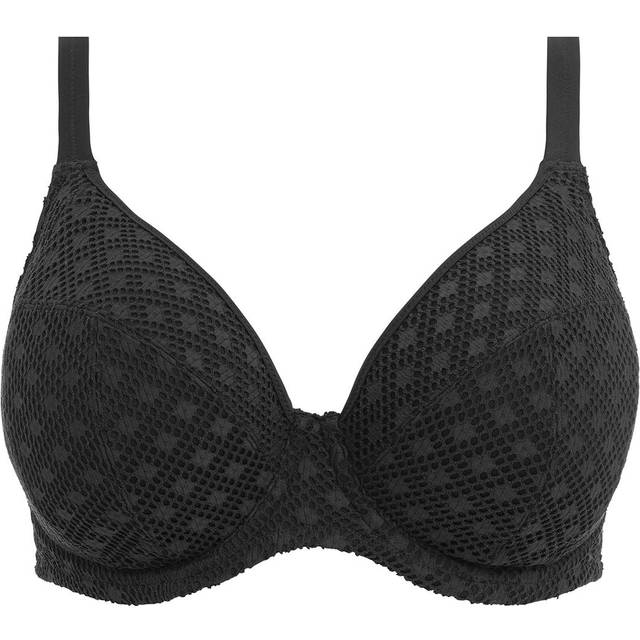 Elomi Bazaruto Underwire Plunge Bikini Top - Black - I 75 * Kampanj *
