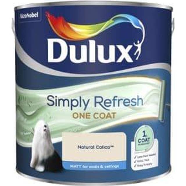Dulux Simply Refresh One Coat Matt Natural Calico, 2.5L - White
