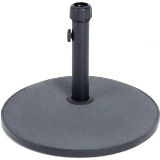 Charles Bentley Round Concrete Parasol Base - 15kg, Black