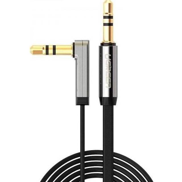 Aux Cable Right Angle 3.5mm to 3.5mm Audio Lead Stereo Headphone Mini Jack Male to Male Auxiliary Cord Flat 90 Compatible with Car Aux iPhone iPad