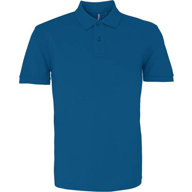 Asquith & Fox Mens Plain Short Sleeve Polo Shirt (Peacock) - Multicolour Cotton - Size Large